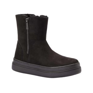 J/Slides NYC TRISTAN Black Waterproof Suede Bootie(All Black)